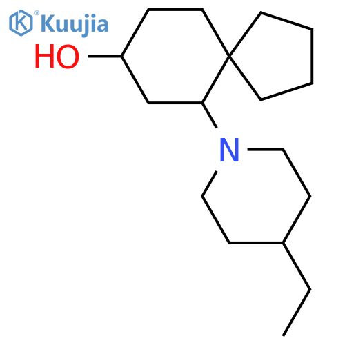 6-(4-Ethylpiperidin-1-yl)spiro[4.5]decan-8-ol structure