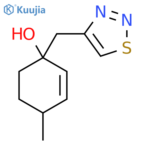 4-Methyl-1-[(1,2,3-thiadiazol-4-yl)methyl]cyclohex-2-en-1-ol structure
