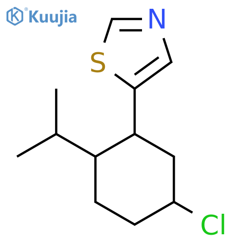 5-[5-Chloro-2-(propan-2-yl)cyclohexyl]-1,3-thiazole structure