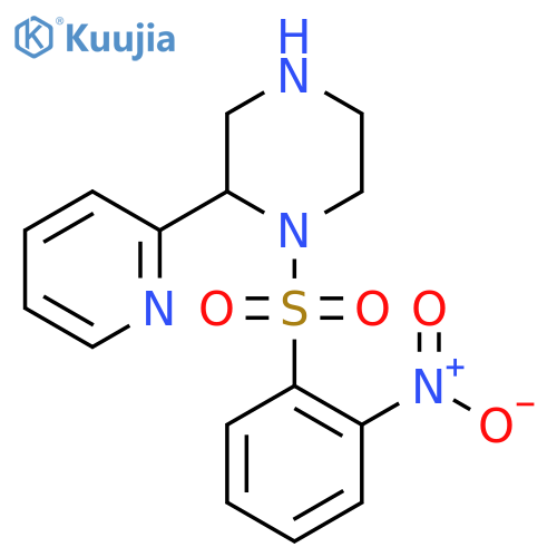 1-(2-Nitrobenzenesulfonyl)-2-(pyridin-2-yl)piperazine structure