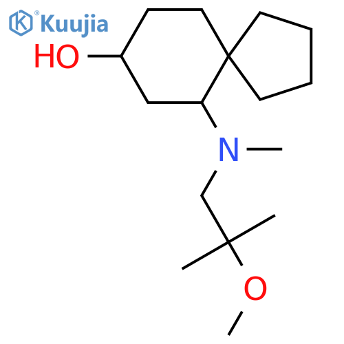 6-[(2-Methoxy-2-methylpropyl)(methyl)amino]spiro[4.5]decan-8-ol structure