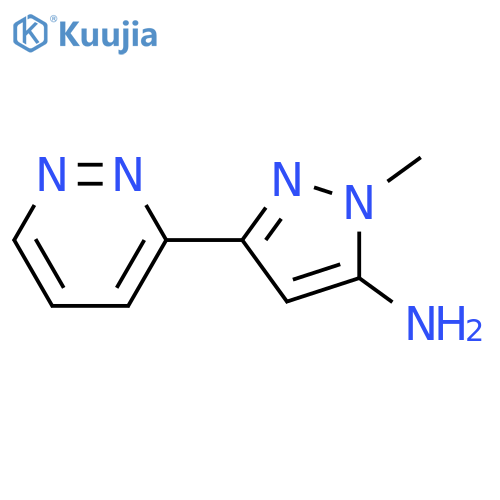 1-methyl-3-(pyridazin-3-yl)-1H-pyrazol-5-amine structure