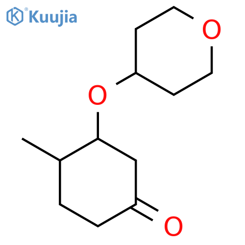 4-Methyl-3-(oxan-4-yloxy)cyclohexan-1-one structure