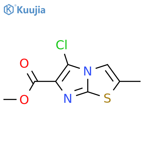 Methyl 5-chloro-2-methylimidazo[2,1-b][1,3]thiazole-6-carboxylate structure