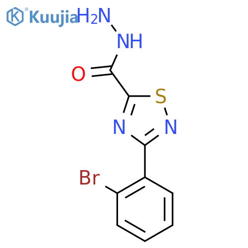 3-(2-bromophenyl)-1,2,4-thiadiazole-5-carbohydrazide structure