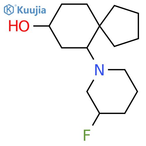 6-(3-Fluoropiperidin-1-yl)spiro[4.5]decan-8-ol structure