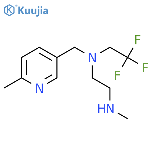 2-(methylamino)ethyl(6-methylpyridin-3-yl)methyl(2,2,2-trifluoroethyl)amine structure