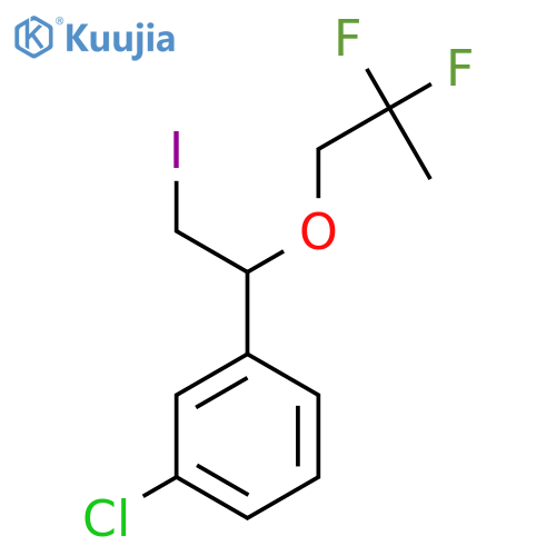 1-chloro-3-1-(2,2-difluoropropoxy)-2-iodoethylbenzene structure