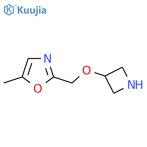 2-[(Azetidin-3-yloxy)methyl]-5-methyl-1,3-oxazole structure
