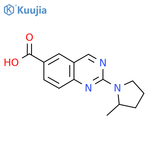 2-(2-methylpyrrolidin-1-yl)quinazoline-6-carboxylic acid structure