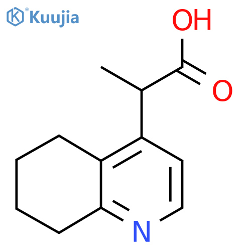 2-(5,6,7,8-tetrahydroquinolin-4-yl)propanoic acid structure