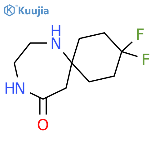 7,10-Diazaspiro[5.6]dodecan-11-one, 3,3-difluoro- structure
