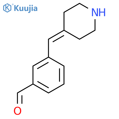 3-[(Piperidin-4-ylidene)methyl]benzaldehyde structure