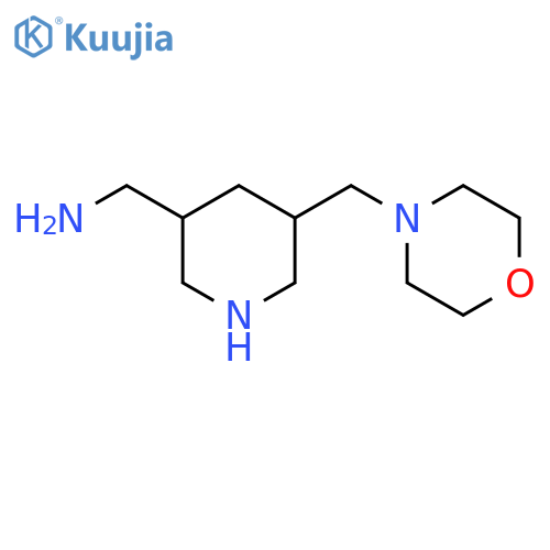 3-Piperidinemethanamine, 5-(4-morpholinylmethyl)- structure