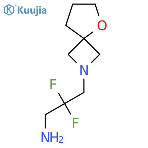 2,2-Difluoro-3-(5-oxa-2-azaspiro[3.4]octan-2-yl)propan-1-amine structure