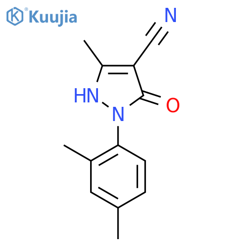 1-(2,4-dimethylphenyl)-5-hydroxy-3-methyl-1H-pyrazole-4-carbonitrile structure