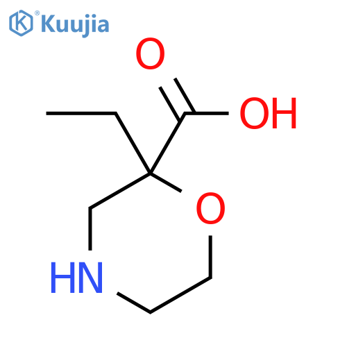 2-Ethylmorpholine-2-carboxylic acid structure