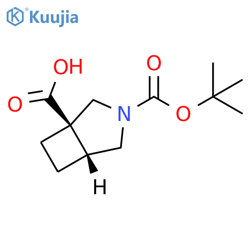 rac-(1R,5R)-3-[(tert-butoxy)carbonyl]-3-azabicyclo[3.2.0]heptane-1-carboxylic acid, trans structure