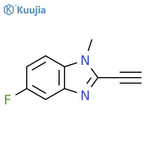 2-ethynyl-5-fluoro-1-methyl-1H-1,3-benzodiazole structure