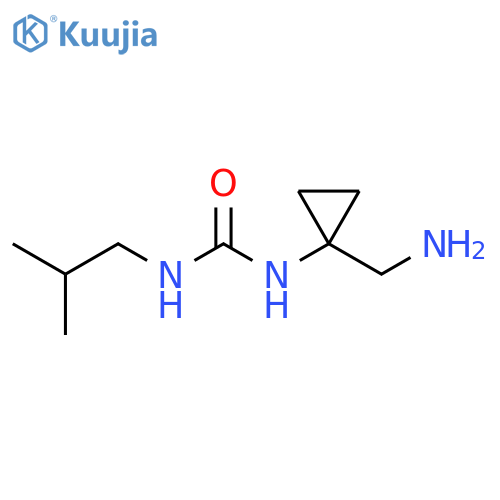 Urea, N-[1-(aminomethyl)cyclopropyl]-N'-(2-methylpropyl)- structure