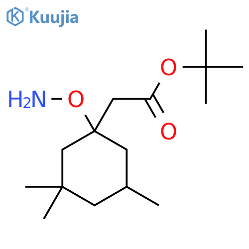 Tert-butyl 2-[1-(aminooxy)-3,3,5-trimethylcyclohexyl]acetate structure
