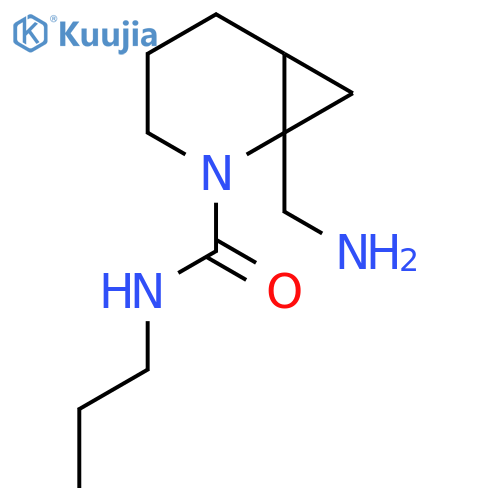 1-(aminomethyl)-N-propyl-2-azabicyclo[4.1.0]heptane-2-carboxamide structure