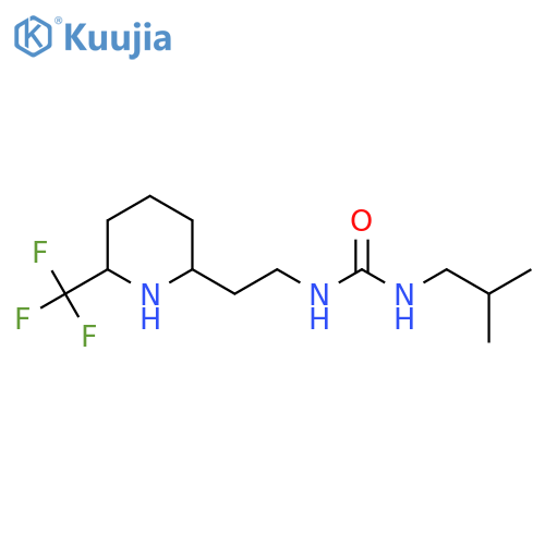 3-(2-Methylpropyl)-1-{2-[6-(trifluoromethyl)piperidin-2-yl]ethyl}urea structure