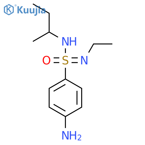 4-amino-N-(butan-2-yl)-N-ethylbenzene-1-sulfonoimidamide structure