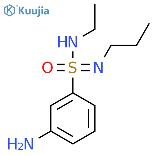 3-amino-N-ethyl-N-propylbenzene-1-sulfonoimidamide structure