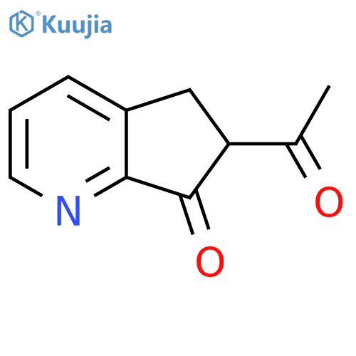 6-acetyl-5H,6H,7H-cyclopentabpyridin-7-one structure