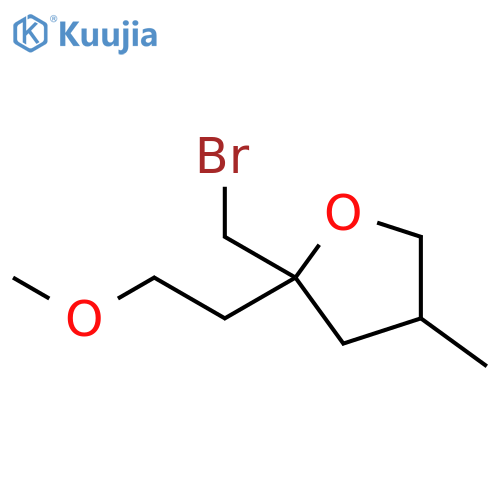 Furan, 2-(bromomethyl)tetrahydro-2-(2-methoxyethyl)-4-methyl- structure