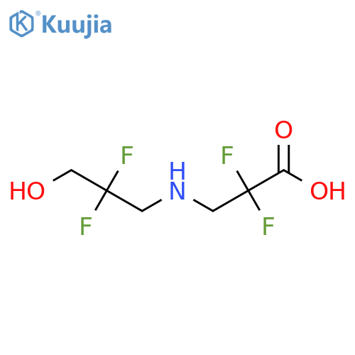 3-[(2,2-Difluoro-3-hydroxypropyl)amino]-2,2-difluoropropanoic acid structure