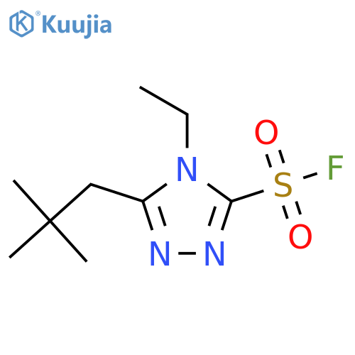 5-(2,2-Dimethylpropyl)-4-ethyl-1,2,4-triazole-3-sulfonyl fluoride structure