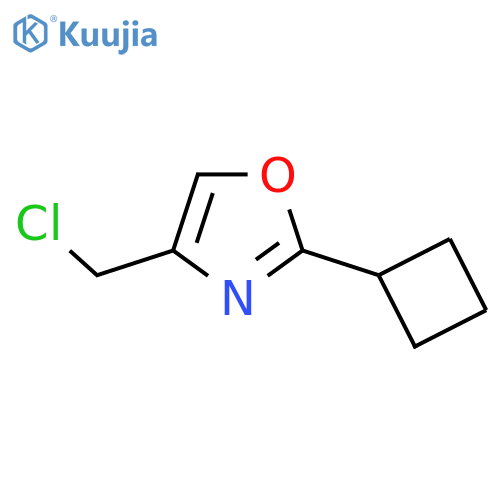 4-(Chloromethyl)-2-cyclobutyl-1,3-oxazole structure