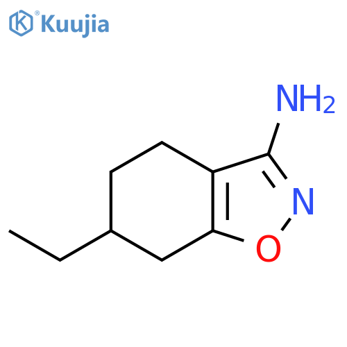 6-Ethyl-4,5,6,7-tetrahydro-1,2-benzoxazol-3-amine structure