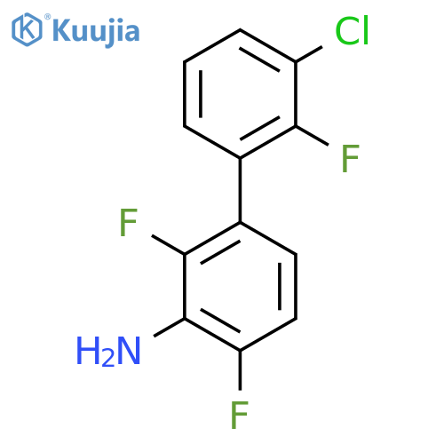 3-(3-Chloro-2-fluorophenyl)-2,6-difluoroaniline structure