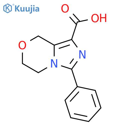 3-phenyl-5H,6H,8H-imidazo[4,3-c][1,4]oxazine-1-carboxylic acid structure
