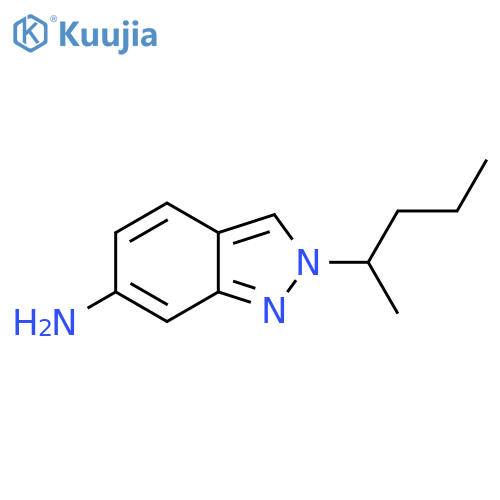 2-(pentan-2-yl)-2H-indazol-6-amine structure