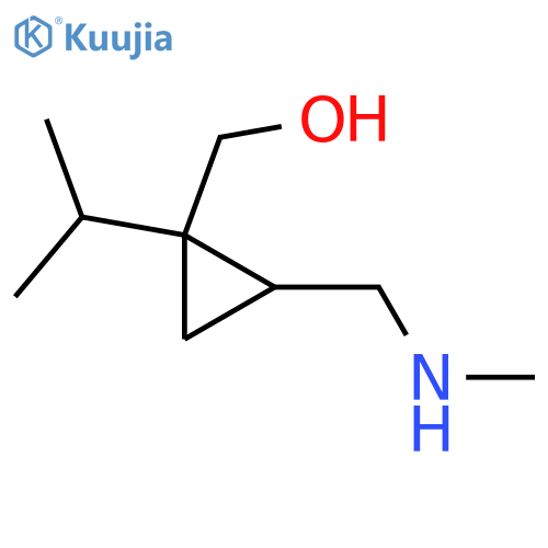 {2-[(Methylamino)methyl]-1-(propan-2-yl)cyclopropyl}methanol structure