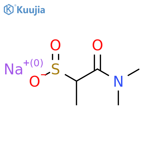 Sodium 1-(dimethylcarbamoyl)ethane-1-sulfinate structure
