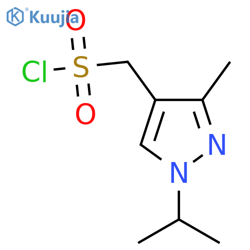 3-methyl-1-(propan-2-yl)-1H-pyrazol-4-ylmethanesulfonyl chloride structure
