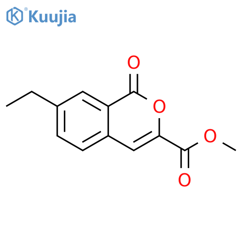 1H-2-Benzopyran-3-carboxylic acid, 7-ethyl-1-oxo-, methyl ester structure