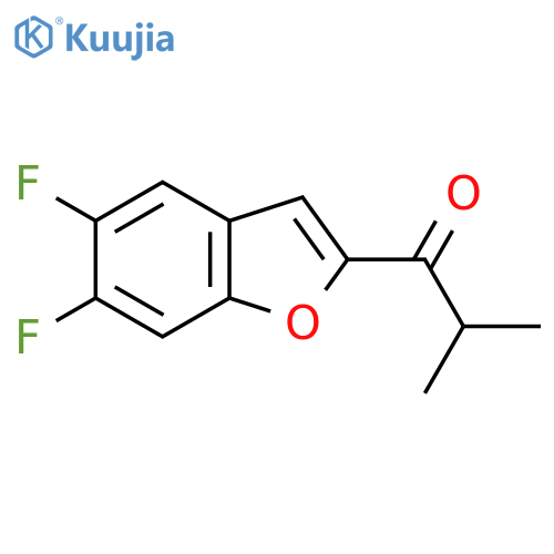 1-(5,6-Difluoro-1-benzofuran-2-yl)-2-methylpropan-1-one structure