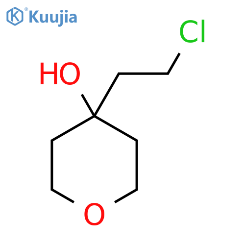 4-(2-Chloroethyl)oxan-4-ol structure