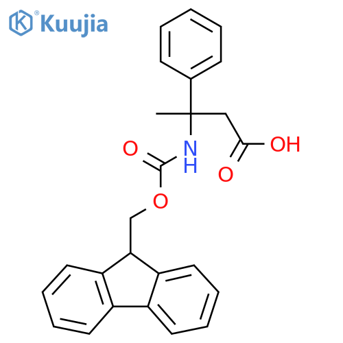 3-({[(9H-fluoren-9-yl)methoxy]carbonyl}amino)-3-phenylbutanoic acid structure