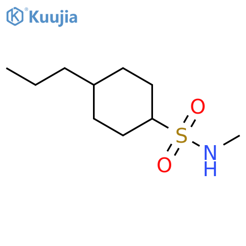 Cyclohexanesulfonamide, N-methyl-4-propyl- structure