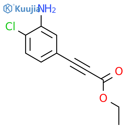 Ethyl 3-(3-amino-4-chlorophenyl)prop-2-ynoate structure