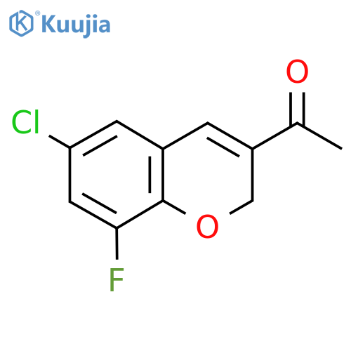 1-(6-chloro-8-fluoro-2H-chromen-3-yl)ethan-1-one structure