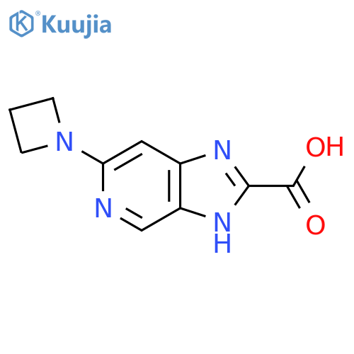 3H-Imidazo[4,5-c]pyridine-2-carboxylic acid, 6-(1-azetidinyl)- structure
