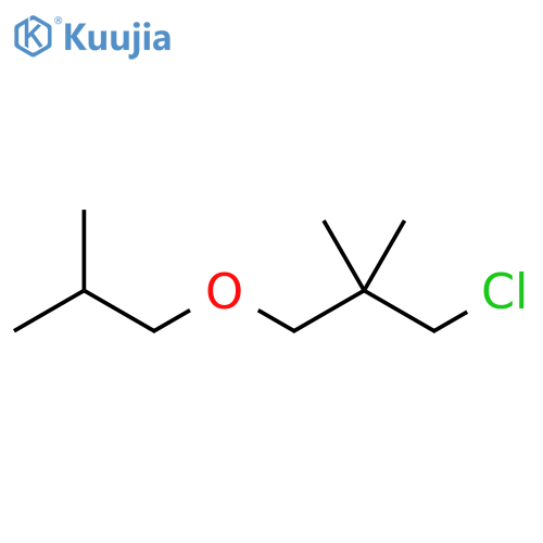 Propane, 1-chloro-2,2-dimethyl-3-(2-methylpropoxy)- structure